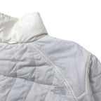 THE NORTH FACE Insulated Quilted Jacket XL White Nylon Padding One Point Logo Embroidery