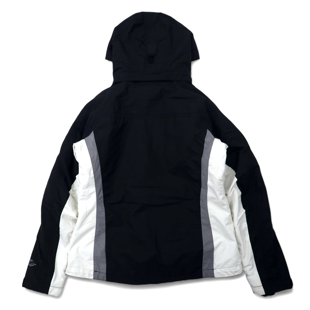 Columbia 3WAY Mountain Parka Softshell Jacket M Black Nylon OMNI-TECH Waterproof Fleece Liner Detachable Hood INTERCHANGE