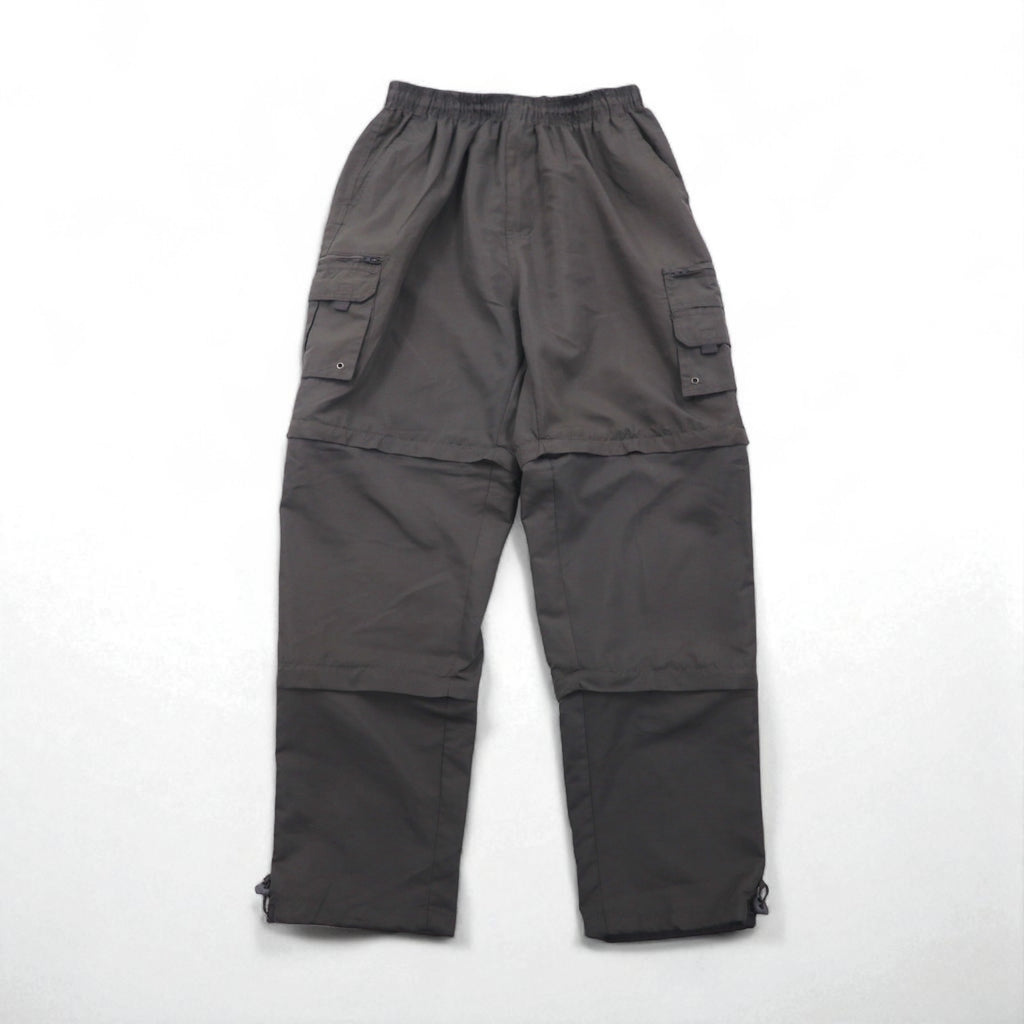 KOREX Outdoor 3-Way Convertible Cargo Shorts, XL, Gray, Drawcord, Utility Pockets