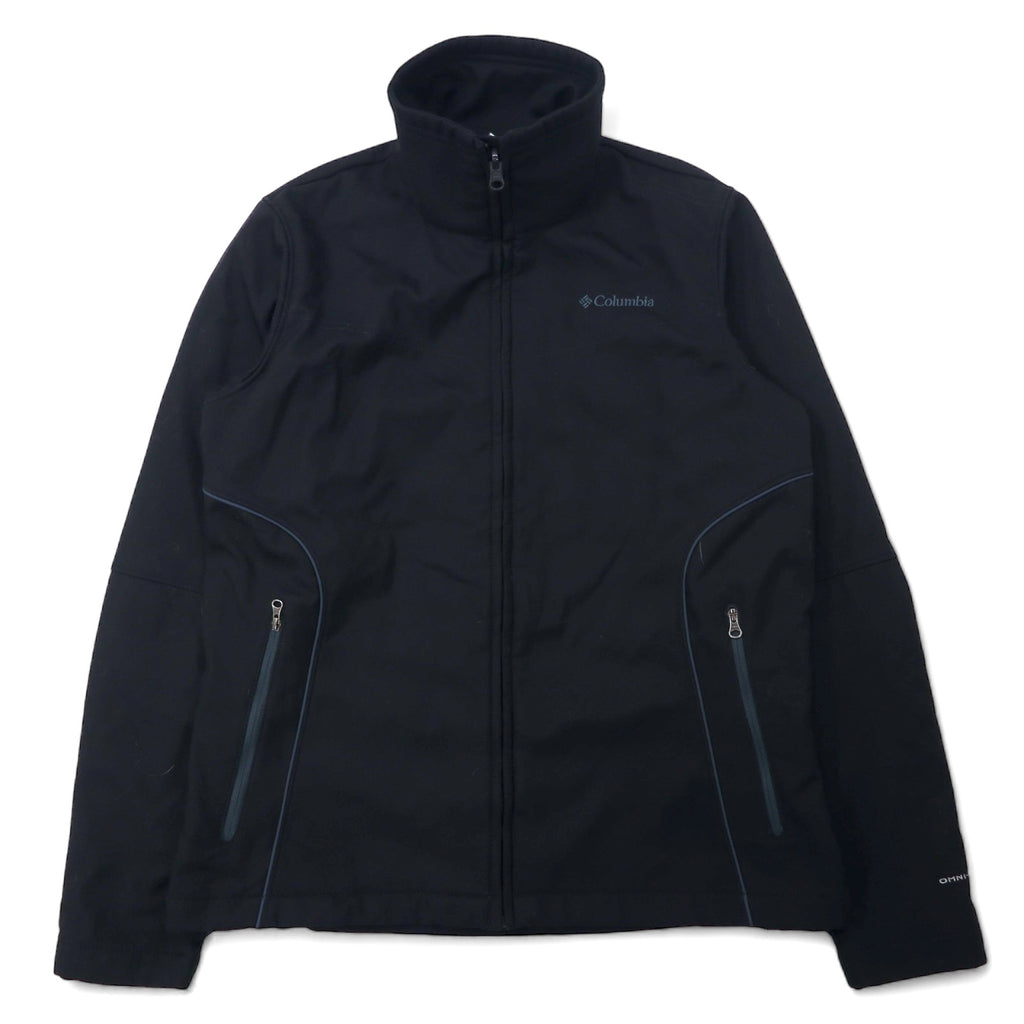 Columbia 3WAY Mountain Parka Softshell Jacket M Black Nylon OMNI-TECH Waterproof Fleece Liner Detachable Hood INTERCHANGE