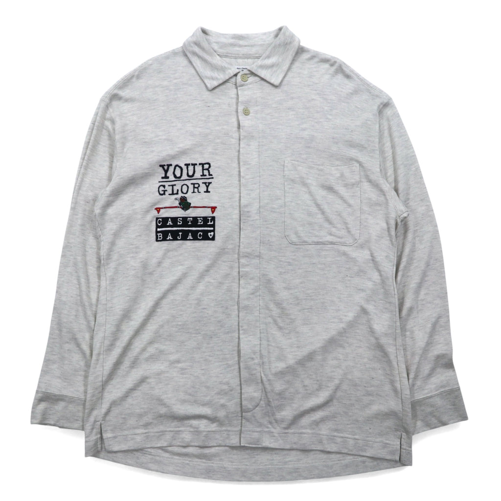 Castelbajac sport 90年代 ポリノジック シャツ XL グレー コットン YOUR GLORY 日本製