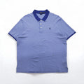 POLO RALPH LAUREN クラシックフィット ボーダー ポロシャツ XL ブルー コットン スモールポニー刺繍