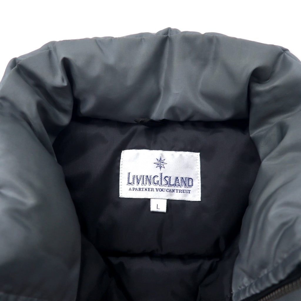 LIVING ISLAND スタンドカラーインサレーションベスト L グレー ポリエステル