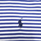 POLO RALPH LAUREN クラシックフィット ボーダー ポロシャツ XL ブルー コットン スモールポニー刺繍