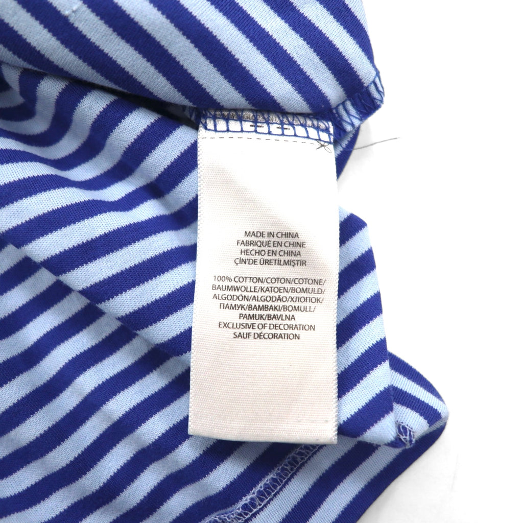 POLO RALPH LAUREN クラシックフィット ボーダー ポロシャツ XL ブルー コットン スモールポニー刺繍