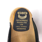 Sac exclusive sabot Swedish clog sandals 23cm navy leather
