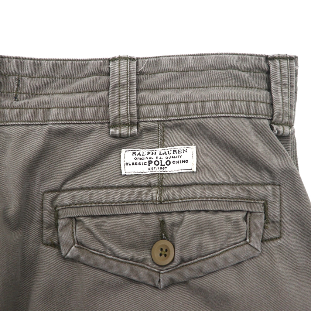 POLO RALPH LAUREN Polo Chino Short Cargo Pants Half Pants L Khaki Cotton