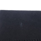 POLO RALPH LAUREN イタリア製 マフラー ブラック グレー スモールポニー 刺繍