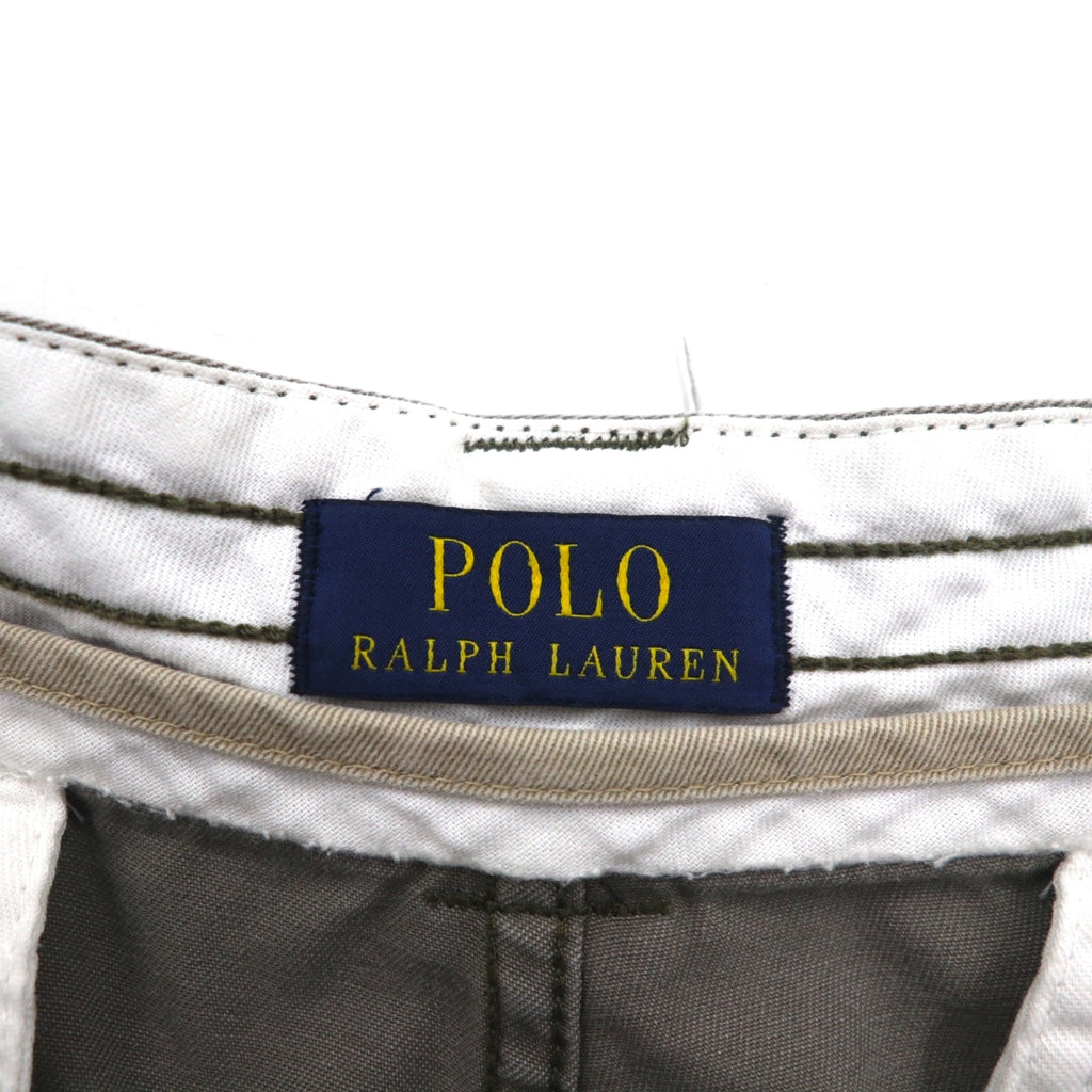 POLO RALPH LAUREN Polo Chino Short Cargo Pants Half Pants L Khaki Cotton