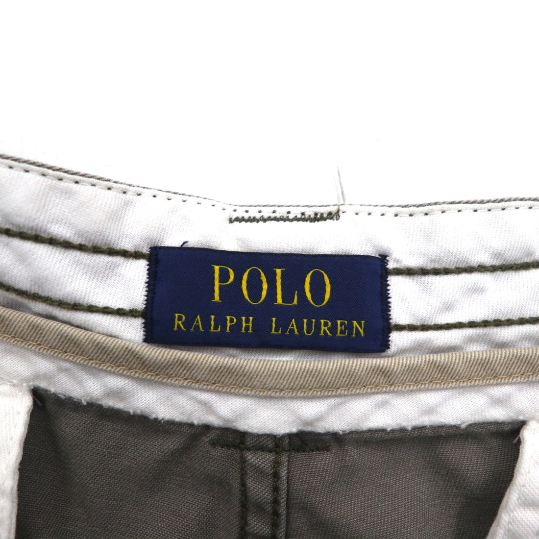 POLO RALPH LAUREN Polo Chino Short Cargo Pants Half Pants L Khaki Cotton