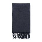 日本然リトテ-古着オンライン-POLO RALPH LAUREN イタリア製 マフラー ブラック グレー スモールポニー 刺繍-POLO RALPH LAUREN Italy Made Scarf Black Gray Small Pony Embroidery