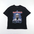 IRON MAIDEN WORLD SLAVERN TOUR 1984-85 Tour Rock Band T-Shirt M Black Double-sided Print PULL&amp;BEAR Made in Turkey