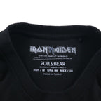 IRON MAIDEN WORLD SLAVERN TOUR 1984-85 Tour Rock Band T-Shirt M Black Double-sided Print PULL&amp;BEAR Made in Turkey
