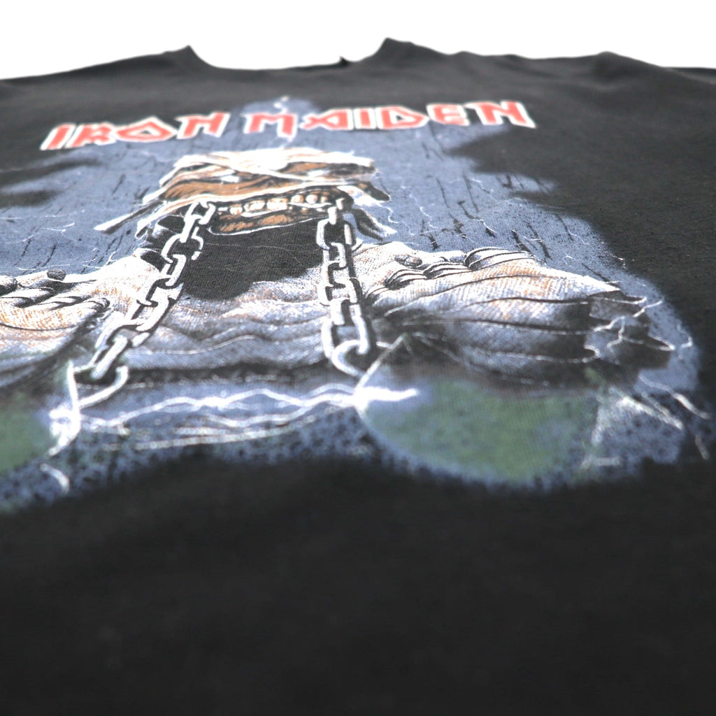 IRON MAIDEN WORLD SLAVERN TOUR 1984-85 Tour Rock Band T-Shirt M Black Double-sided Print PULL&amp;BEAR Made in Turkey