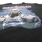 IRON MAIDEN WORLD SLAVERN TOUR 1984-85 Tour Rock Band T-Shirt M Black Double-sided Print PULL&amp;BEAR Made in Turkey
