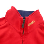 adidas Descente 80s Track Jacket Jersey XL Red Polyester Trefoil Logo Embroidered