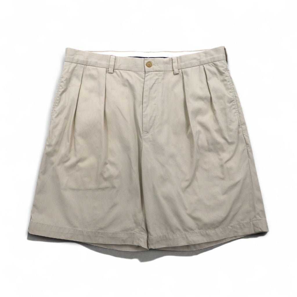 POLO GOLF RALPH LAUREN 90s Polo Chino 2-Pleated Chino Shorts Half Pants L Beige Cotton