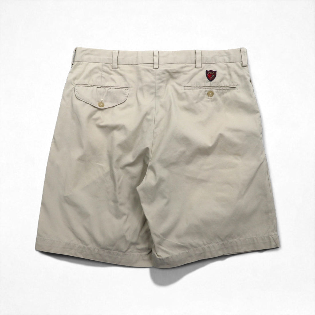 POLO GOLF RALPH LAUREN 90s Polo Chino 2-Pleated Chino Shorts Half Pants L Beige Cotton