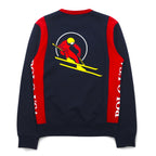 Polo by Ralph Lauren Crew Neck Sweatshirt, XS, Navy, Red, Cotton, Back Print