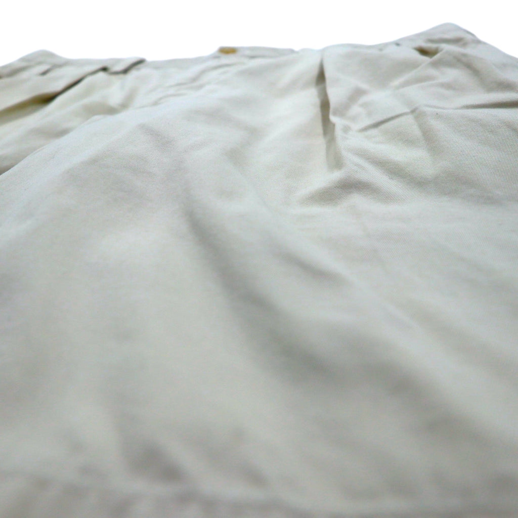 POLO GOLF RALPH LAUREN 90s Polo Chino 2-Pleated Chino Shorts Half Pants L Beige Cotton