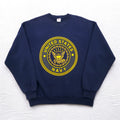 Vintage 90s USA Made US NAVY Sweatshirt SOFFE Sweatshirt XL Navy Double-sided Print Military
