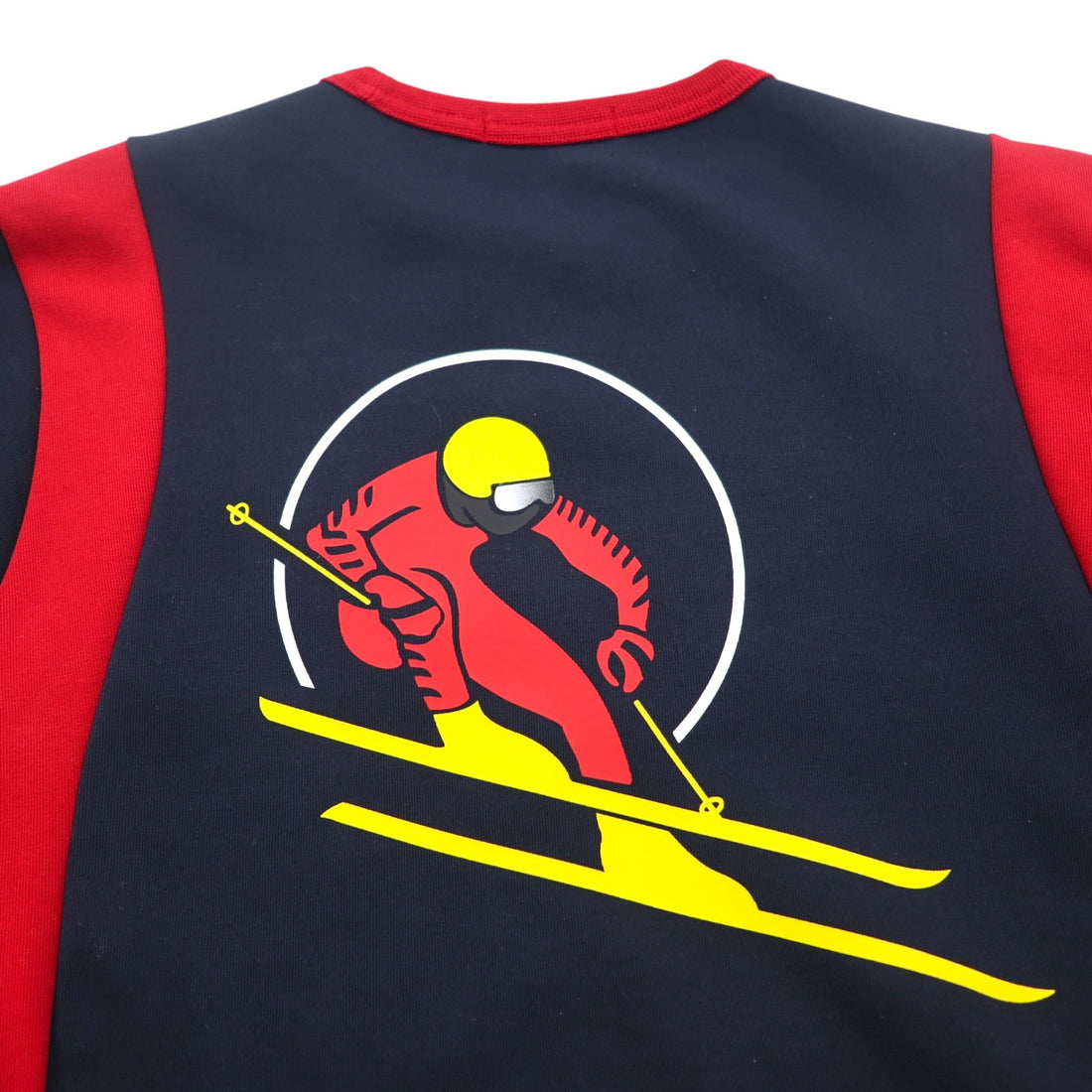 Polo by Ralph Lauren Crew Neck Sweatshirt, XS, Navy, Red, Cotton, Back Print