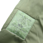 ALPHA INDUSTRIES INC N-3B Flight Jacket, M, Khaki, Polyester, Drawstring, Detachable Fur, MIL-J-6279