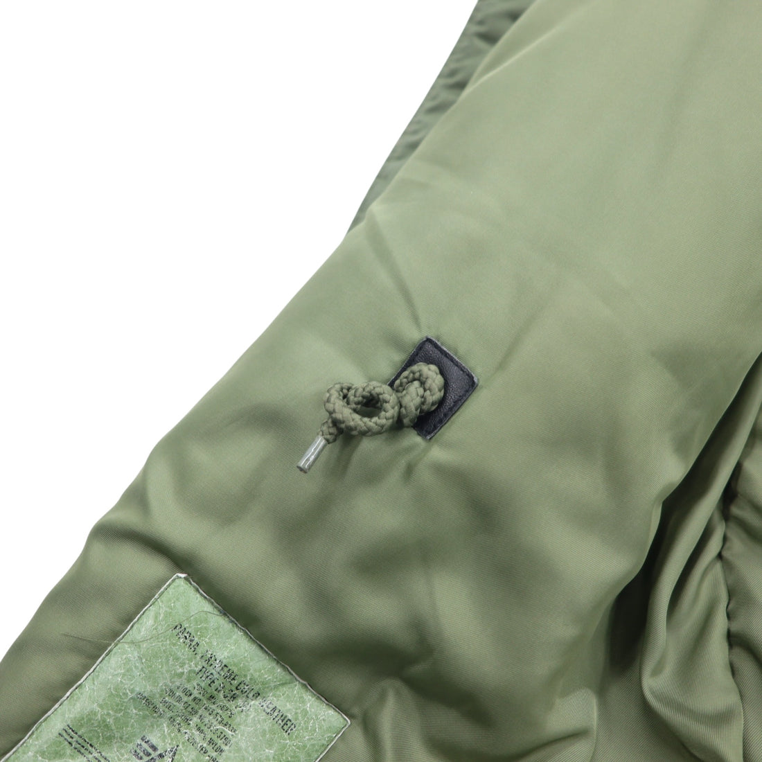 ALPHA INDUSTRIES INC N-3B Flight Jacket, M, Khaki, Polyester, Drawstring, Detachable Fur, MIL-J-6279