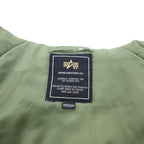ALPHA INDUSTRIES INC N-3B Flight Jacket, M, Khaki, Polyester, Drawstring, Detachable Fur, MIL-J-6279