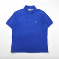 LACOSTE Classic Fit Polo Shirt L Blue Cotton Pique F8455