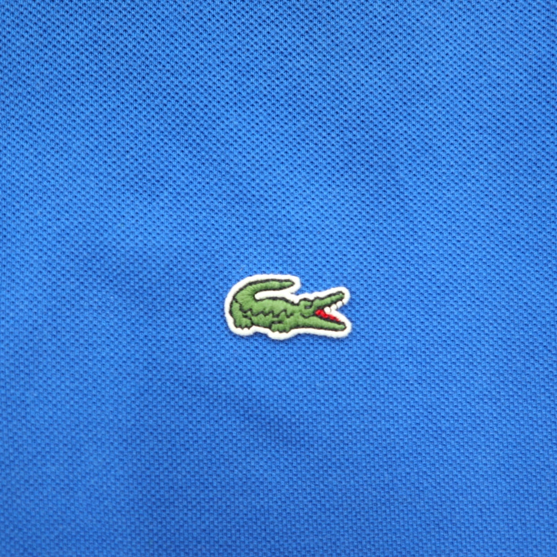 LACOSTE Classic Fit Polo Shirt L Blue Cotton Pique F8455