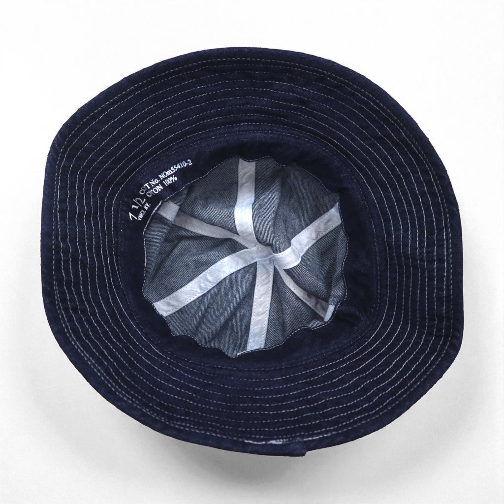 US ARMY M37 Military Denim Fatigue Hat Bucket Hat 60cm Indigo Blue Replica 55410-2 YMCL KY Unused