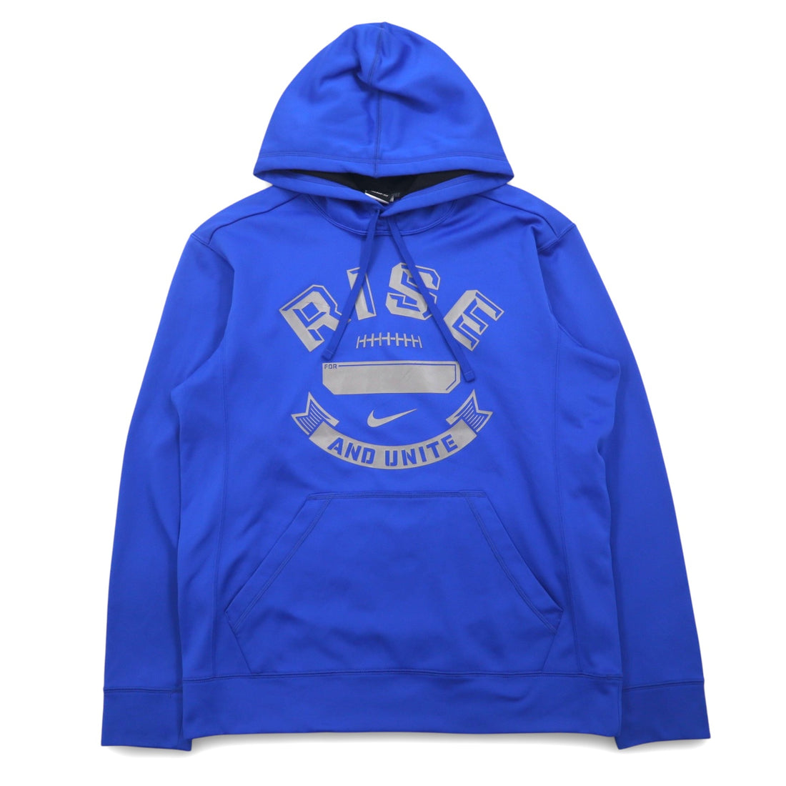 NIKE THERMA-FIT Pullover Hoodie L Blue Polyester 607786-494
