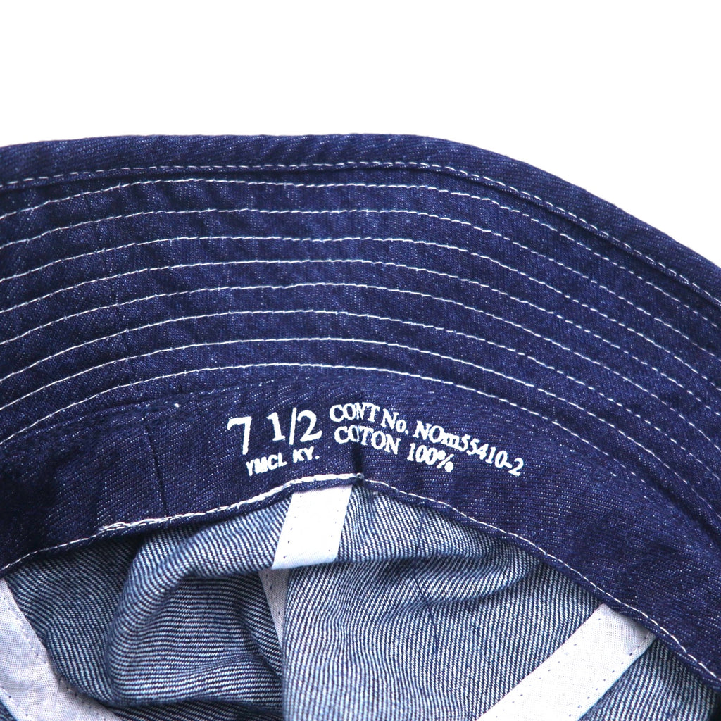 US ARMY M37 Military Denim Fatigue Hat Bucket Hat 60cm Indigo Blue Replica 55410-2 YMCL KY Unused