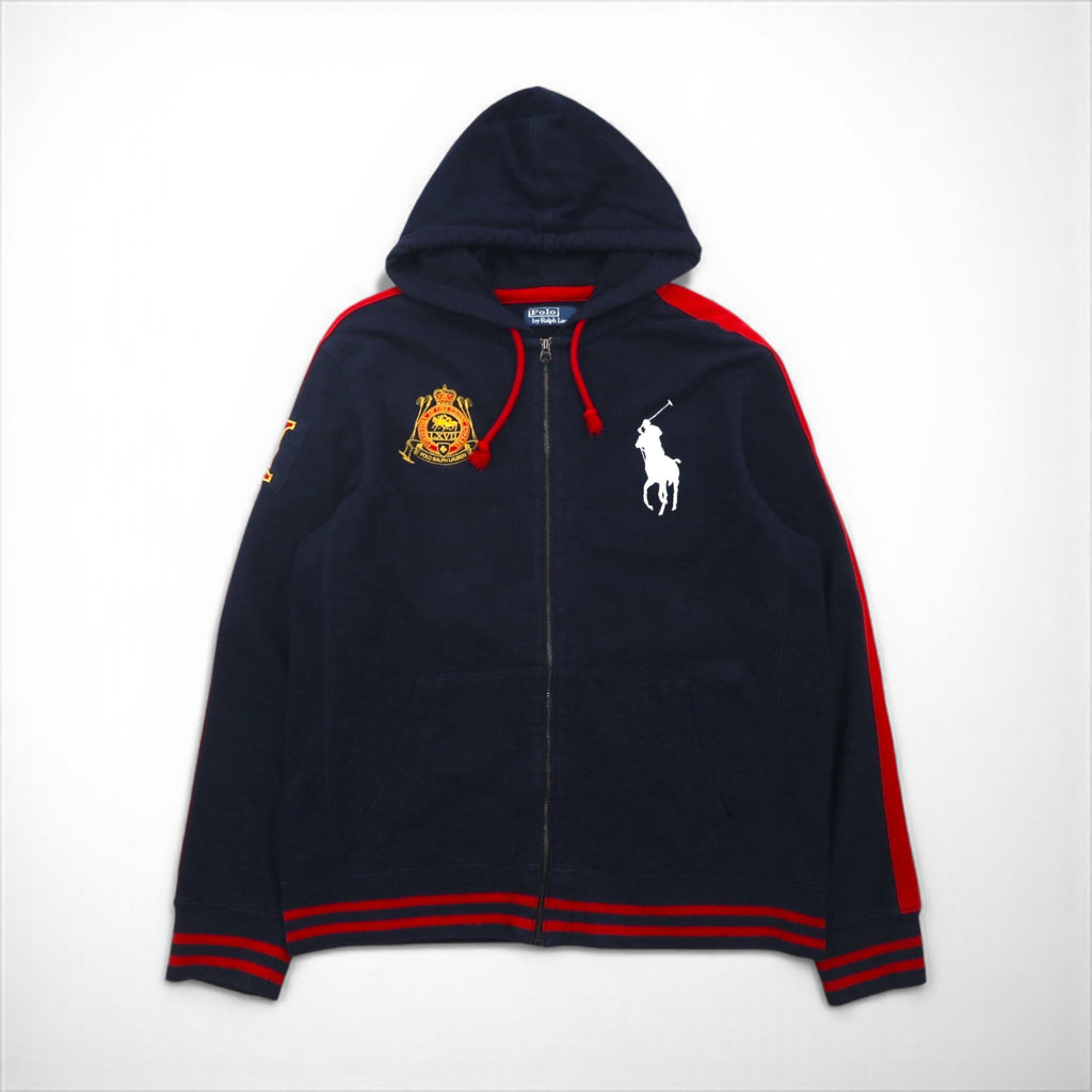 Polo Ralph Lauren 90年代 ビッグポニー リバースウィーブ ジャージ セットアップ L ネイビー TALONジップ