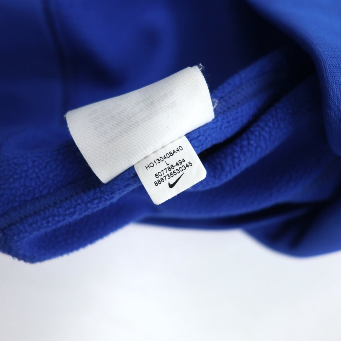 NIKE THERMA-FIT Pullover Hoodie L Blue Polyester 607786-494