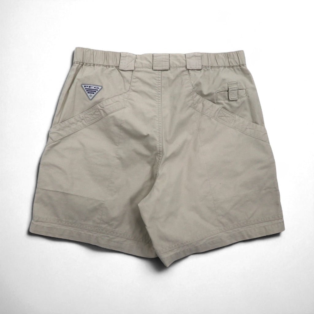 Columbia PFG フィッシングショーツ カーゴショーツ ハーフパンツ M ベージュ コットン FM4011
