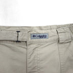 Columbia PFG フィッシングショーツ カーゴショーツ ハーフパンツ M ベージュ コットン FM4011