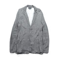 EMPORIO ARMANI Silky Knit Tailored Jacket M Grey Made in Italy