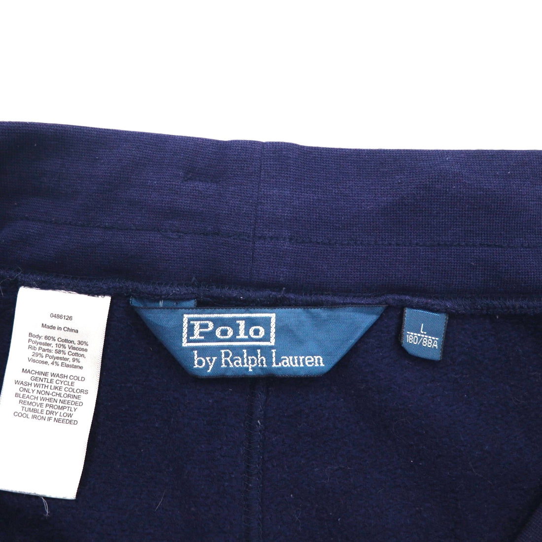 Polo Ralph Lauren 90年代 ビッグポニー リバースウィーブ ジャージ セットアップ L ネイビー TALONジップ