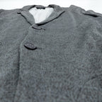 EMPORIO ARMANI Silky Knit Tailored Jacket M Grey Made in Italy