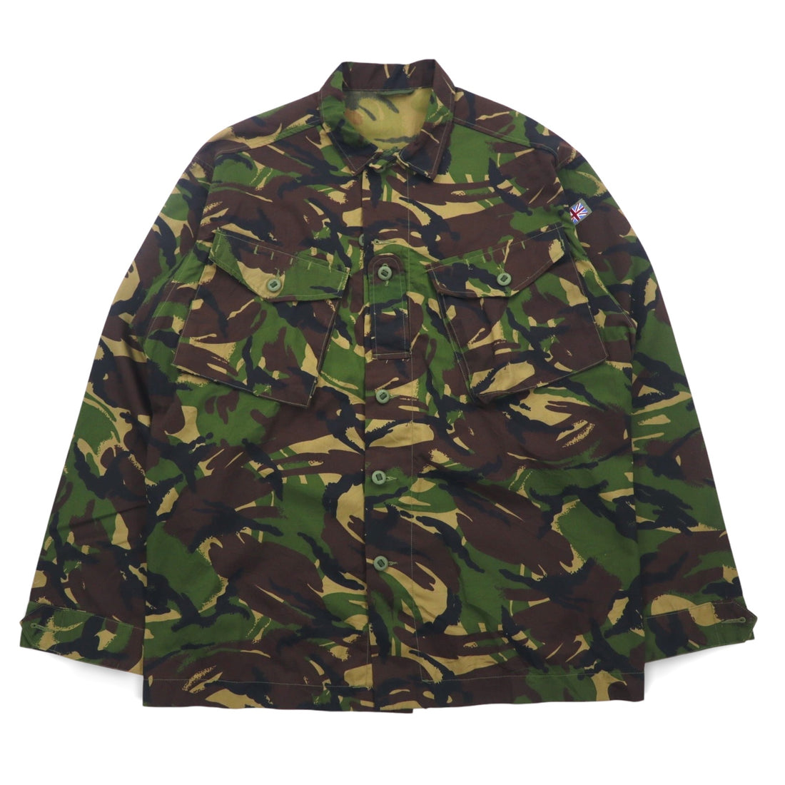BRITISH ARMY イギリス軍 コンバットジャケット XXL カーキ カモフラ ウッドランド ミリタリー Lightweight Jacket, Woodland DP 8415-99-503-8779