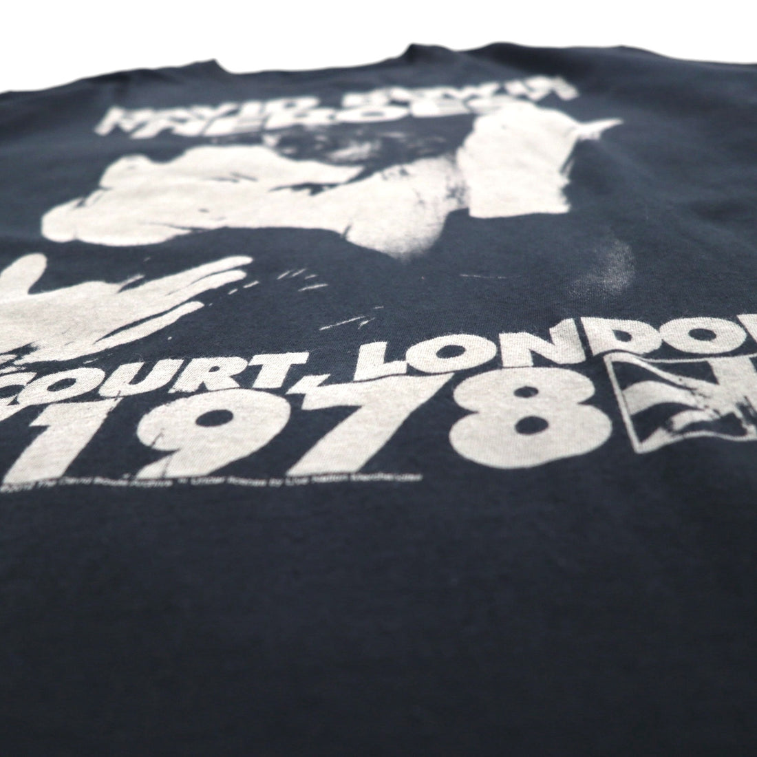 DAVID BOWIE デヴィッドボウイ ロック アーティスト バンド Tシャツ XL ブラック コットン 追悼 HEROES EARLS COURT