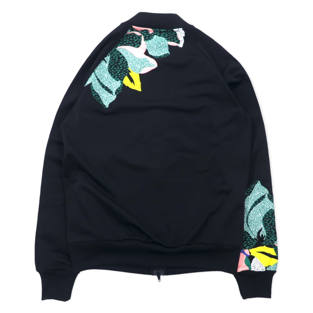 adidas originals × HER STUDIO LONDON ATP-style track jacket jersey L black polyester floral graphics double zip trefoil logo 3 stripes GC6849