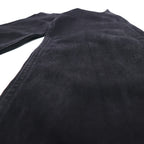 HARLEY DAVIDSON 2000s Black Denim Pants, Size L, Leather Patch, Zipper Fly, Made in Mexico