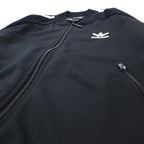 adidas originals × HER STUDIO LONDON ATP-style track jacket jersey L black polyester floral graphics double zip trefoil logo 3 stripes GC6849