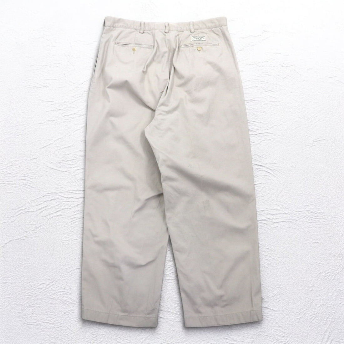 Polo by Ralph Lauren 90s Polo Chino Wide Tuck Chino Pants L Beige ANDREW PANT