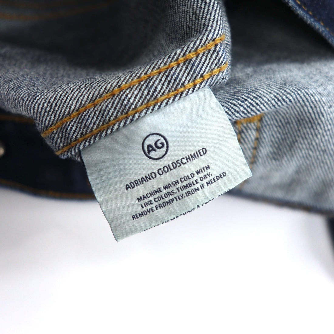 AG (ADRIANO GOLDSCHMIED) Denim jacket G-jacket S Indigo Blue Cotton