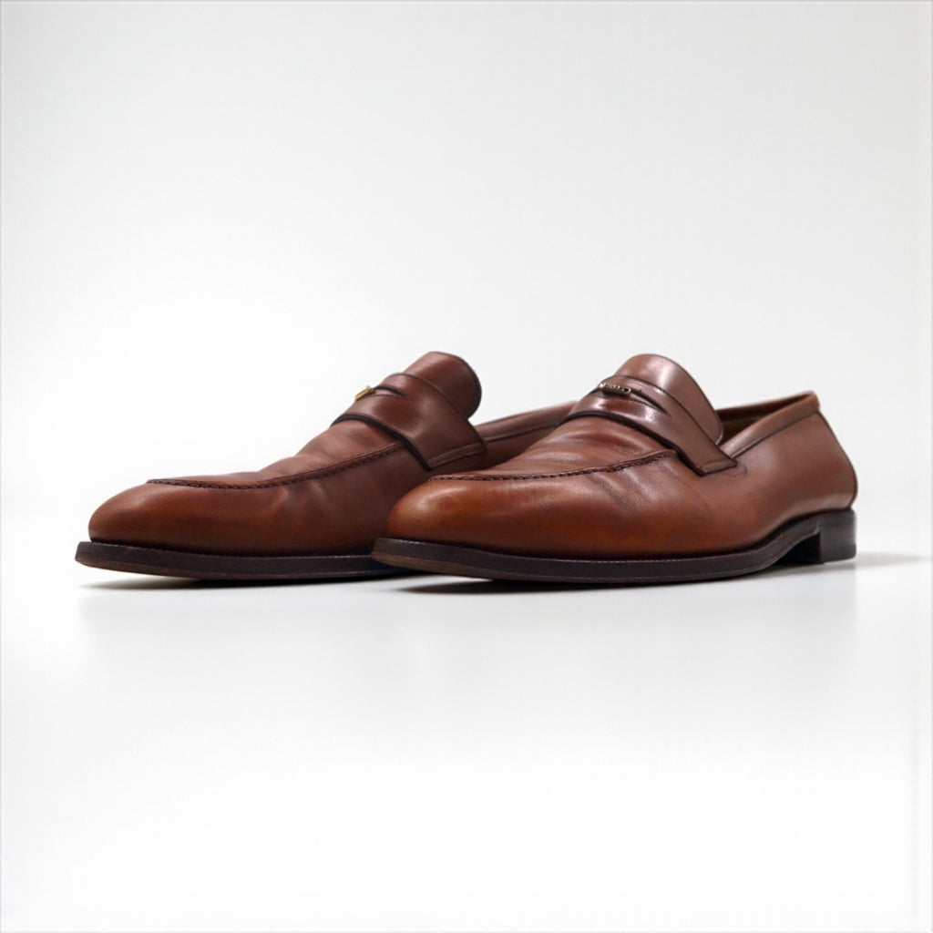 BALLY イタリア製 ペニー コイン ローファー ドレスシューズ 27.5cm モカシン TIZZO