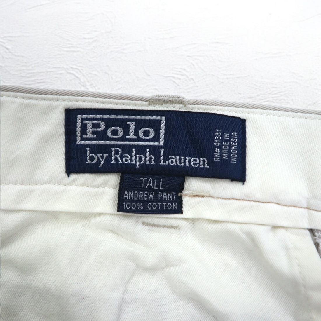 Polo by Ralph Lauren 90s Polo Chino Wide Tuck Chino Pants L Beige ANDREW PANT
